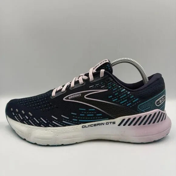 Brooks Glycerin GTS 20 Women's Size 10 B Blue Running Shoes Sneakers 1203701B499 - Picture 3 of 8